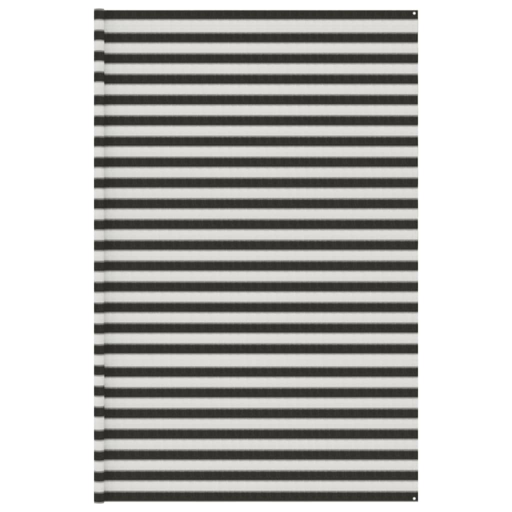 Tent Carpet Anthracite and White 400x700 cm HDPE