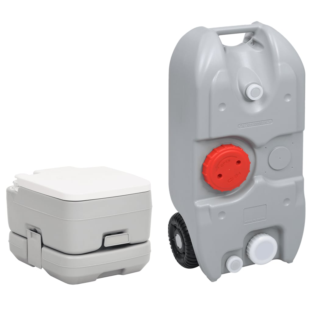 Portable Camping Toilet and Water Tank Set
