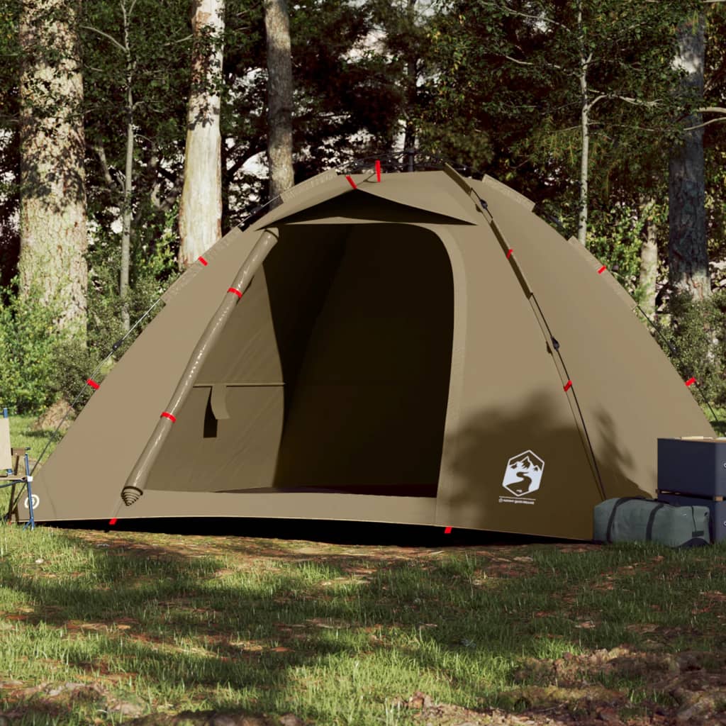 Fishing Tent 4-Person Olive Green Quick Release