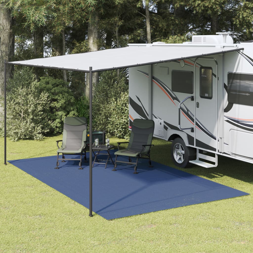 Camping Floor Mat Blue 5x3 m