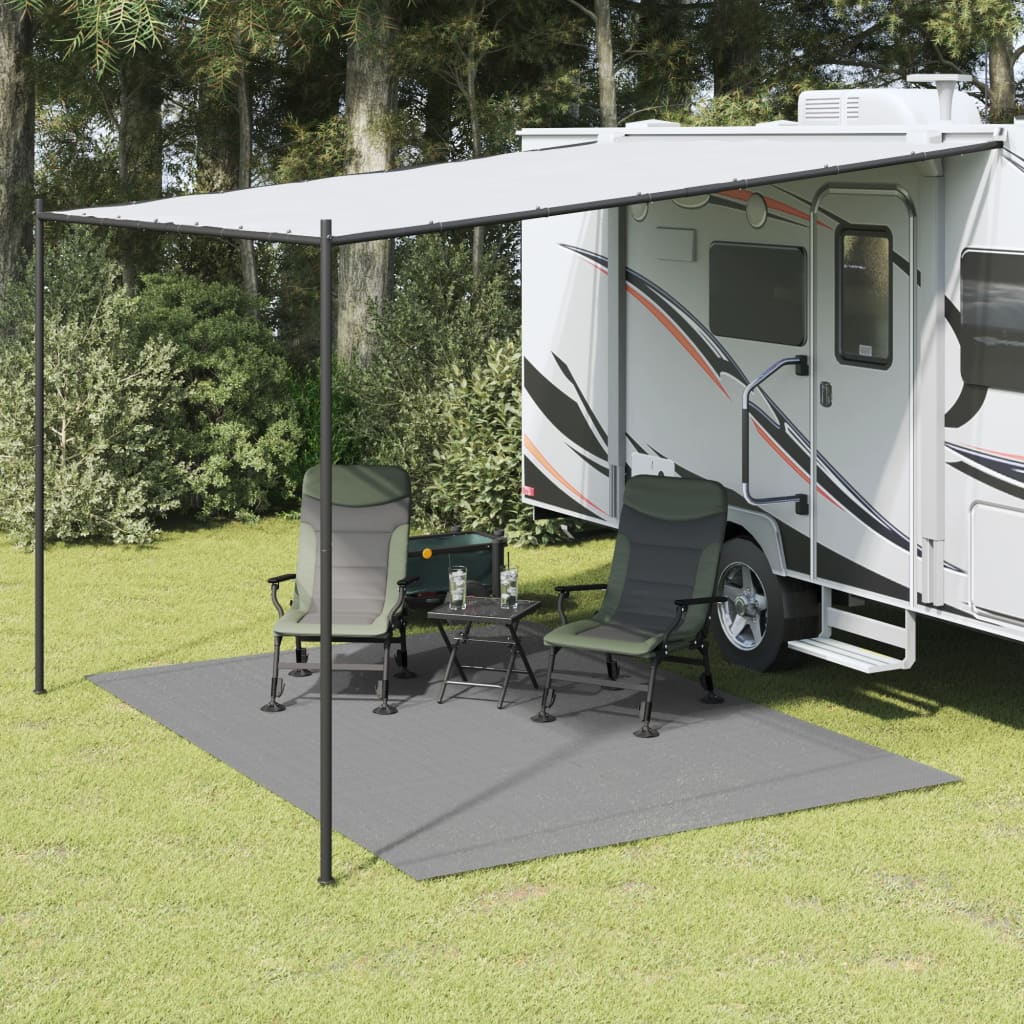 Camping Floor Mat Light Grey 3x2,5 m