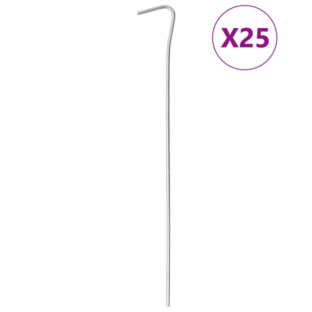 Tent Pegs 25 pcs 23 cm Ø3 mm Galvanised Steel