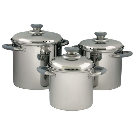 Eurotrail 3 Piece Cookware Set "Glasgow" Stainless Steel