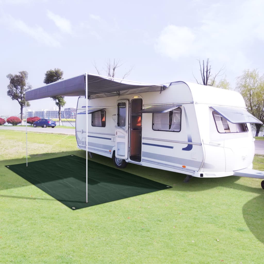Tent Carpet 250x550 cm Dark Green HDPE