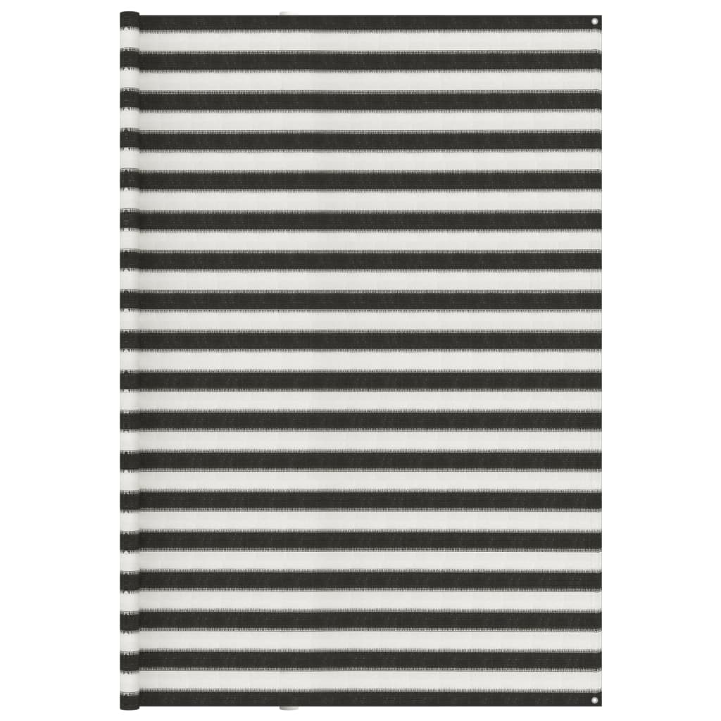 Tent Carpet 300x600 cm Anthracite and White