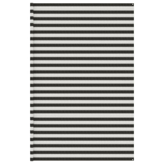 Tent Carpet Anthracite and White 400x700 cm HDPE