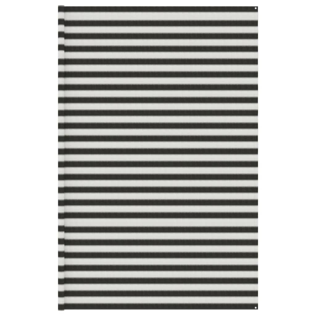 Tent Carpet Anthracite and White 400x800 cm HDPE