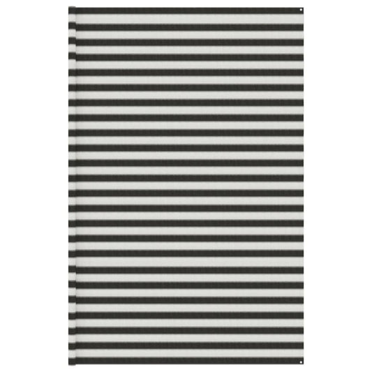 Tent Carpet Anthracite and White 400x800 cm HDPE