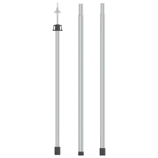 Telescopic Tarp Pole with Length of 102-260 cm Aluminum