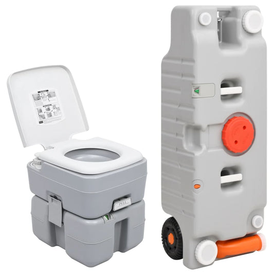 Portable Camping Toilet and Water Tank Set