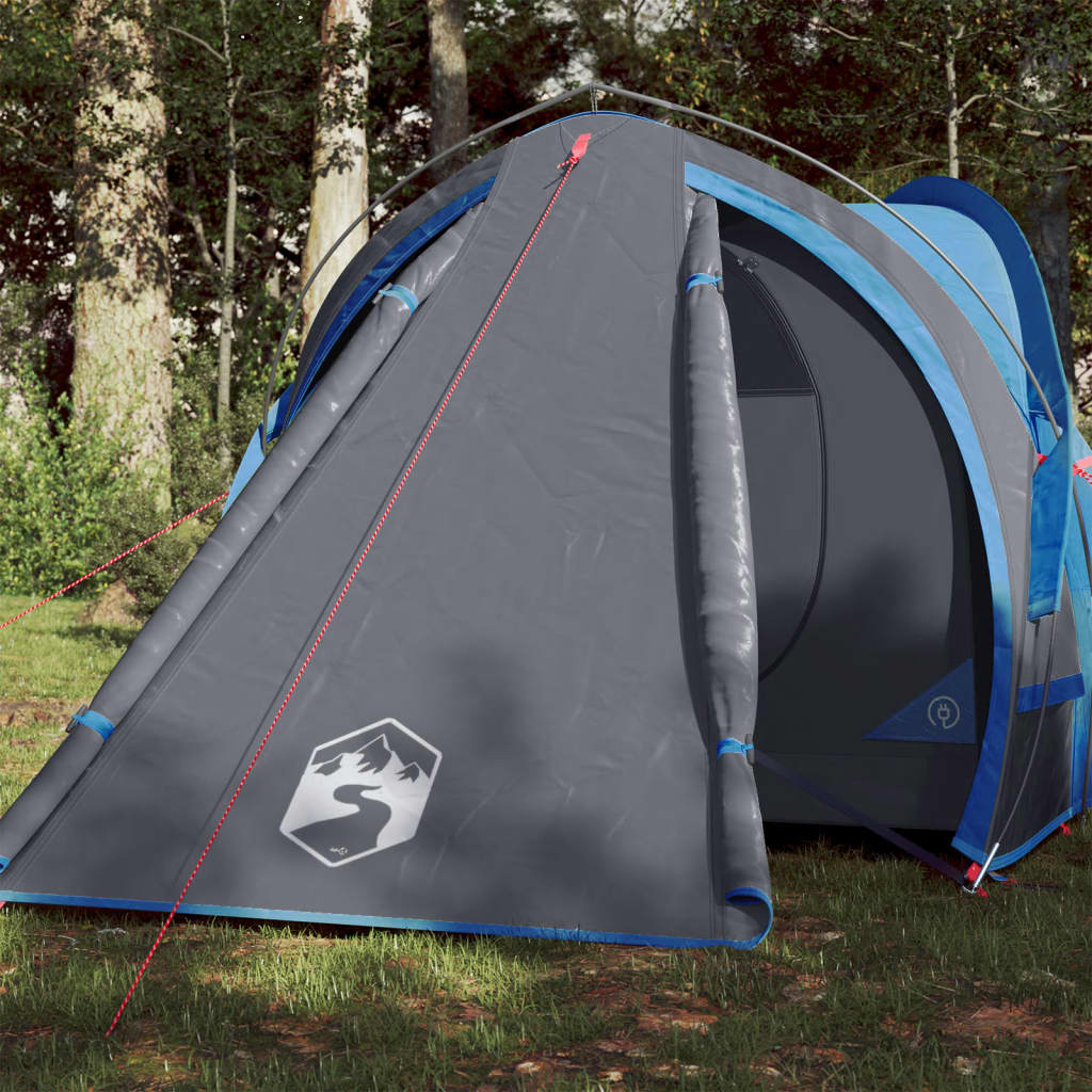 Camping Tent Dome 2-Person Blue Waterproof