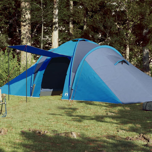 Family Tent Dome 6-Person Blue Waterproof