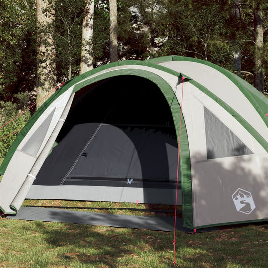 Camping Tent Dome 4-Person Green Waterproof