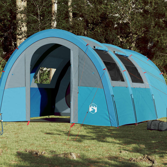 Camping Tent Tunnel 4-Person Blue Waterproof