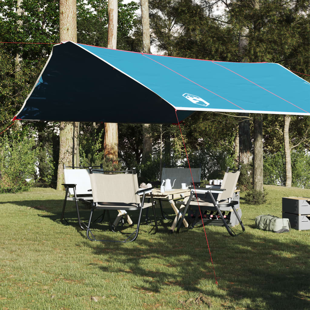 Camping Tarp Blue 420x440 cm Waterproof