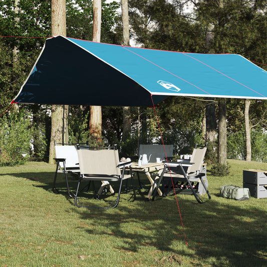 Camping Tarp Blue 420x440 cm Waterproof