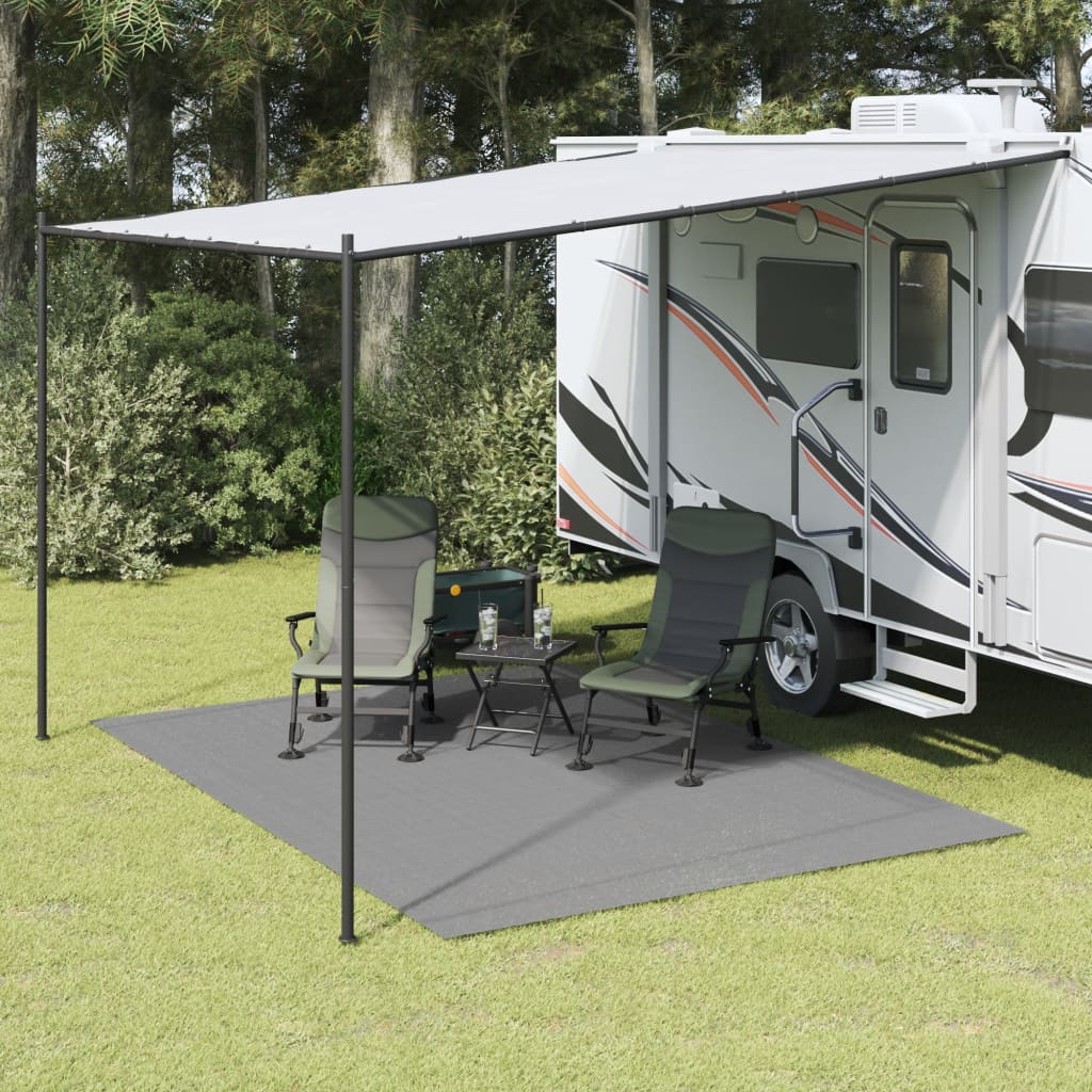 Camping Floor Mat Light Grey 3,5x2,5 m
