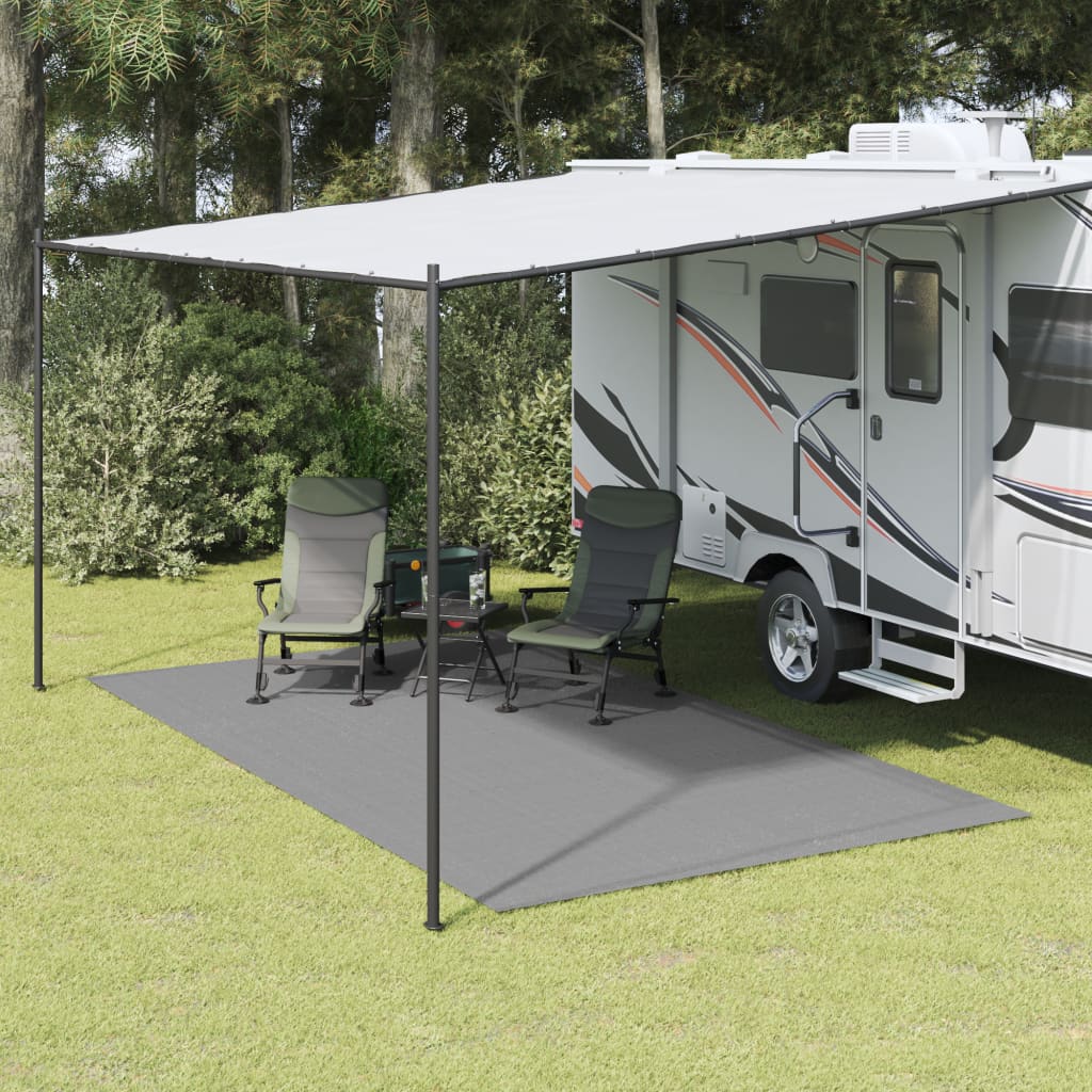 Camping Floor Mat Light Grey 4,5x2,5 m