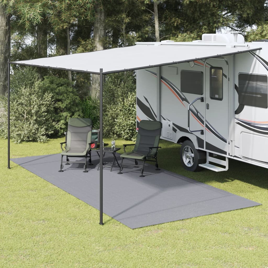 Camping Floor Mat Light Grey 5x2,5 m