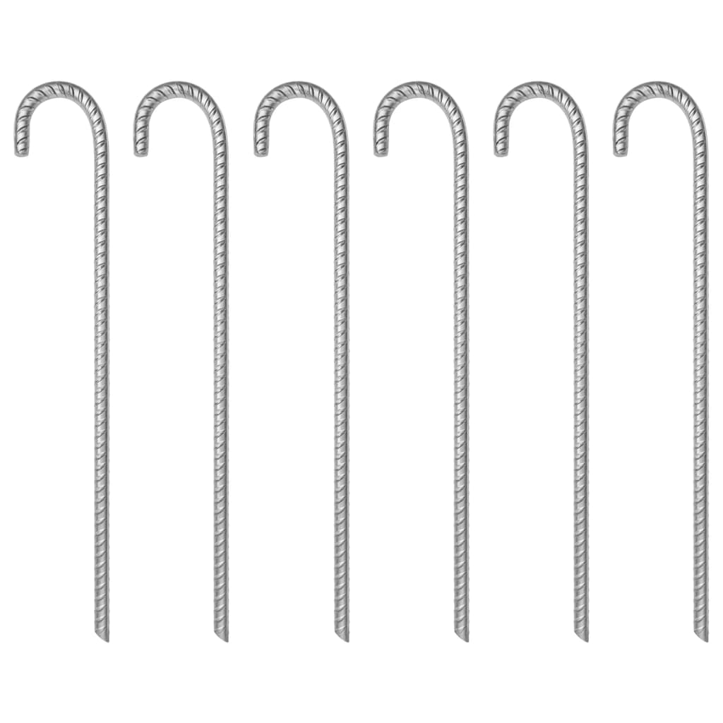 Tent Pegs 6 pcs 41,5 cm Ø12 mm Galvanised Steel