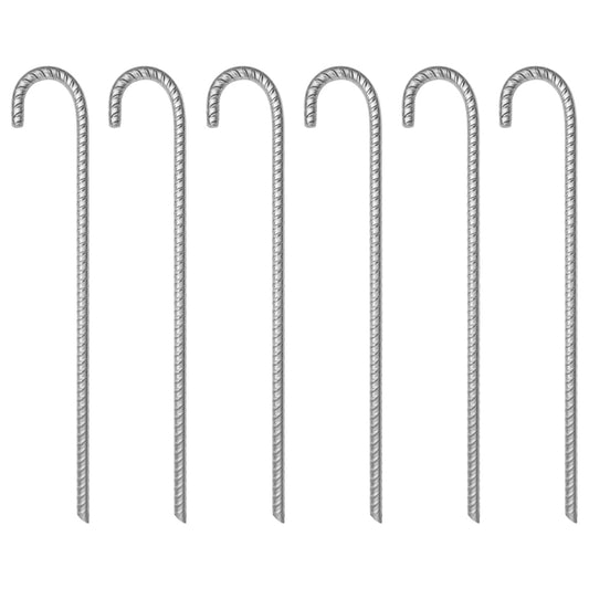 Tent Pegs 6 pcs 41,5 cm Ø12 mm Galvanised Steel